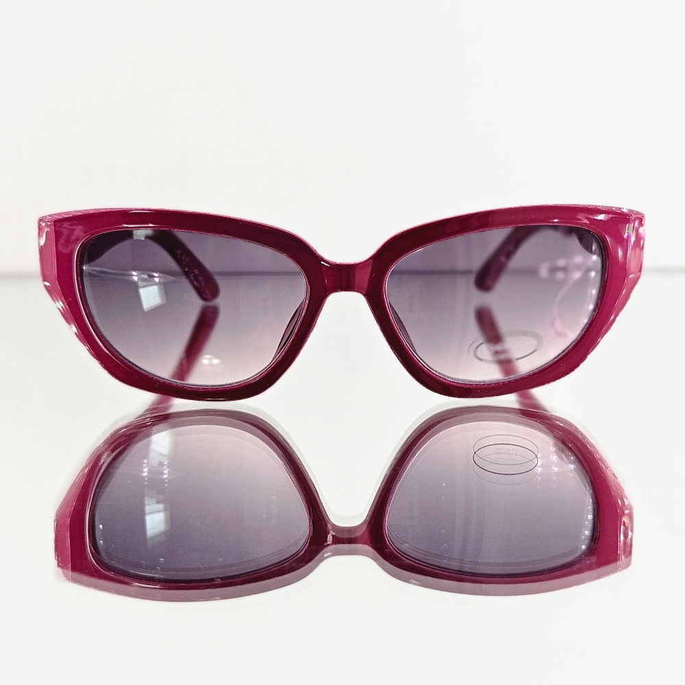 Bebe Sunglasses Women Pink Cat Eye Jewel Embellished Logo Barbiecore Vacation